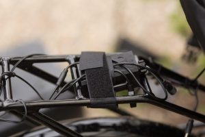 Battery pack and arduino on bike rack